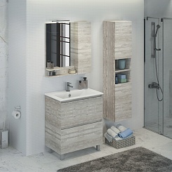Comforty Мебель для ванной Верона 75 дуб белый – фотография-2